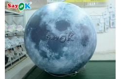 China Yard Led Lighting 3m Inflatable Moon Balloon supplier