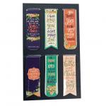 OEM 6pcs Inspirational Magnetic Book Mark Page Marker For Students Stationery for sale