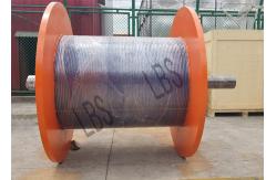 China Stainless Steel Yellow LBS Grooved Drum With Shaft Diameter 800mm supplier