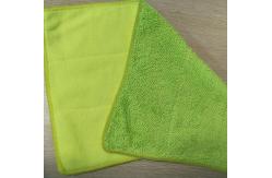 China Green Twisted Recombination Terry Fabric Microfiber Dust Mop 25*35cm 480gsm supplier