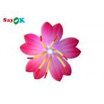 Custom Led Lighted Advertising Shining Inflatable Flowers For Stage Party Decoration for sale
