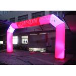 Custom Advertising LED Inflatable Start Finish Arch For Event for sale