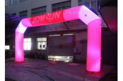 China Custom Advertising LED Inflatable Start Finish Arch For Event supplier
