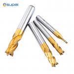 HSS End Mill 50-150mm Overall Length 2/4/6/8/10/12/14/16/18/20 Flutes No Coating for sale