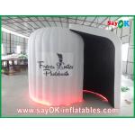 Kids Photo Booth 210 Oxford Cloth Inflatable Photobooth With UL Blower Logo Printing for sale