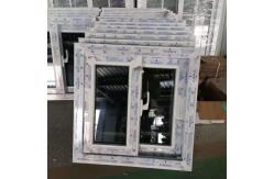 China White UPVC Slide Window Windproof  Horizontal Sliding Windows Double Glazed supplier