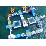 Safe Ocean Inflatable Water Park / Commercial Floating Water Playground for sale