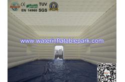 China Continue Air Tent Camping White , Inflatable Building Structures For Party supplier