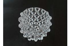 China 100mm Diameter LED Ceiling Light Lumen 9W Stamped Aluminum Crystal Lampshade supplier