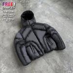 OEM Design Winter Bubble Jacket Men'S Down Jackets Winter With Detachable Hat for sale