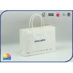 Custom Printing Logo White Paper Shopping Bag Stand Up Kraft Bag for sale