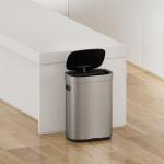 Sensor Control 65L Automatic Touchless Smart Waste Bin for Office Kitchen Lid Opens Automatically Stainless Steel for sale