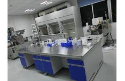 China Steel / Wood Frame School Lab Furniture Workbench Equipment With Silent Sliding Rail supplier