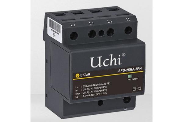 Unique MOV 25kA Power Surge Protector SPD Integrated 1 + 2 Class