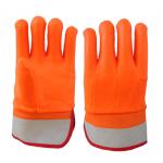 Orange Hand Protection Cold Storage Work Gloves Excellent Abrasion And Grip for sale