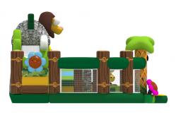 China Animal World Theme fireproof 9x8.5x5m Inflatable Fun City supplier