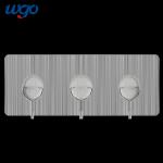 WGO 3 Hook Towel Holder 6kg Max bearing Stainless Steel Towel Hooks for sale