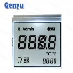 Custom Segment LCD Display Transflective RGB Color Backlight For Forehead Thermometer for sale