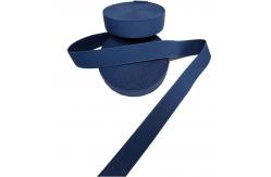 China Brushed Polyester Elastic Webbing 25mm Elastic Band Dark Blue supplier