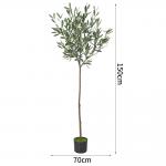 150cm Artificial Olive Tree No Light Potted Plants Room Decor Evergreen In 4 Seasons for sale