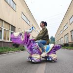 Electric Shopping Mall Robotic Animatronic Dinosaur Ride on Scooter for Kids for sale