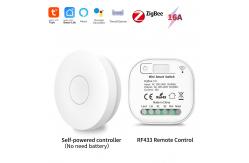 China Wifi Zigbee Touch Switch White 86*86*35mm Self Generating Zigbee Wifi Module supplier