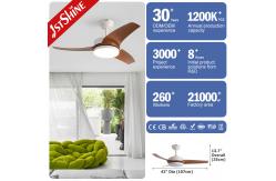 China Sleek 3-Blade Ceiling Fan with Integrated LED Light Modern and Stylish Design supplier