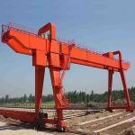 Mobile Double Girder Gantry Crane Heavy Duty Cabin Controlled Electric Rail 40m 3phases for sale