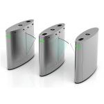 DC 24V 10mA Access Control Clear Acrylic Flap Turnstile for sale