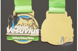 China Round Shape Bespoke Marathon Medal / Custom Soft Enamel Running Medals supplier