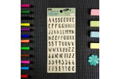 China Non Toxic Hot Foil Stamping Stickers Alphanumeric Custom Embossed Stickers supplier