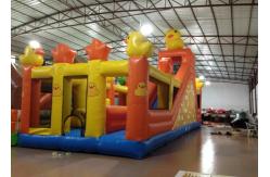 China Inflatable Duck Kids Bouncy Castle ,  High Slide Castle Bounce House 12 X 5m supplier