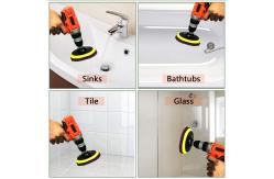 China 4 Inch Drill Power Brush Tile Scrubber Scouring Pads Cleaning Kit supplier