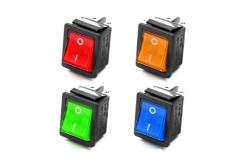 China 16a On Off Double Pole 4 Pin Rocker Switch With 12v Light supplier