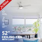 Pull Chain Style CE Quiet Decorative Ceiling Fans 52 Inch For Home for sale