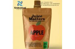 China Waterproof Recyclable Refillable Liquid Shampoo Stand Up Packaging Kraft Paper Pouch With Spout supplier