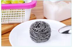 China Oil Removing Metal Scouring Ball Antibacterial For Restaurant Washing Pots supplier