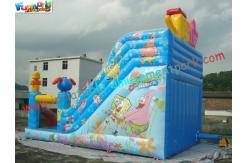 China Full Printing Sponge Bob Rent Inflatable Slide , Cute Customized Inflatable Slide Toys supplier