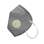 Cup Shape N95 Particulate Respirator Mask Valved Dust Mask Dark Grey for sale