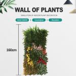 Bathroom Artificial Green Wall Small And Medium Size Plants Wall for sale