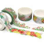 Decoration Custom Printed Silver Or Foil Adhesive Washi Tape Manufacturer for sale