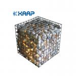 Hot Dip Galvanized 5x5cm Welded Mesh Gabion 1x1x0.5m for sale