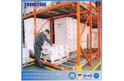 China Easy Retrieval Push Back Rack System For LIFO Inventory Rotation supplier