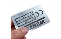 China PET PVC Matt Silver Polyester Sticker Blank 4 X 6 Direct Thermal Labels supplier