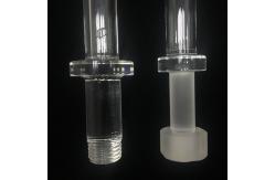 China Threaded Machining Quartz Glass Nuts And Tubes For High Temperature Environment supplier