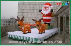 China Inflatable Santa And Reindeer supplier