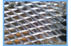 China Diamond Hole Aluminum Flattened Expanded Sheet 1.2 X 2.4m Nature Surface supplier