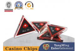 China Casino Texas Poker Game Table Positioning Card Triangle Acrylic ALL IN Full Bet supplier