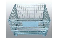 China Heavy Duty Wire Mesh Container Provide Casters Dividers Easy To Operate supplier
