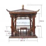 Sustainable Outdoor Chinese Wooden Pavilion Anti Corrosion for sale